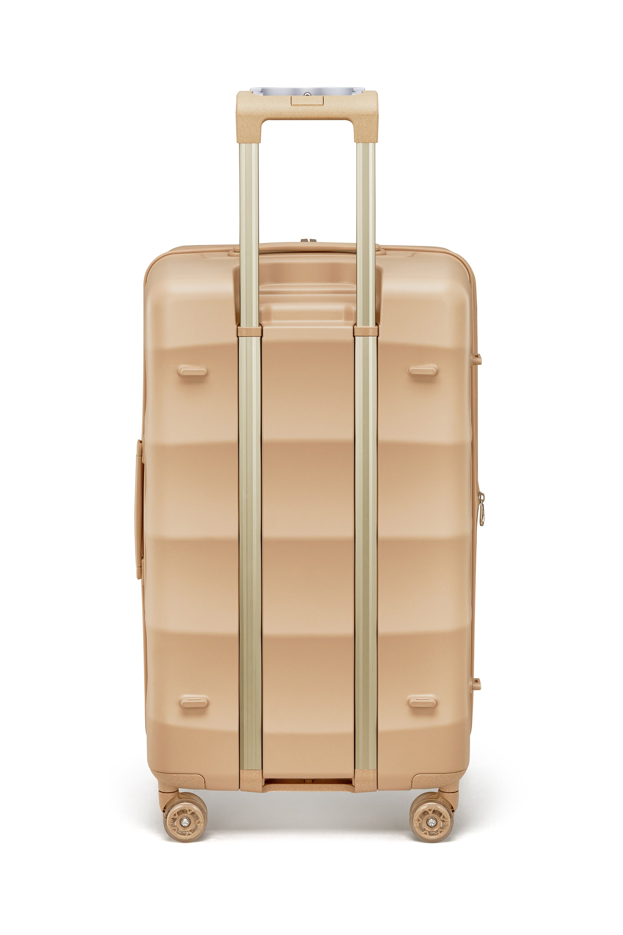 4MYTU Tank Trunk luggage in Sandstorm with smooth wheels and TSA-approved lock