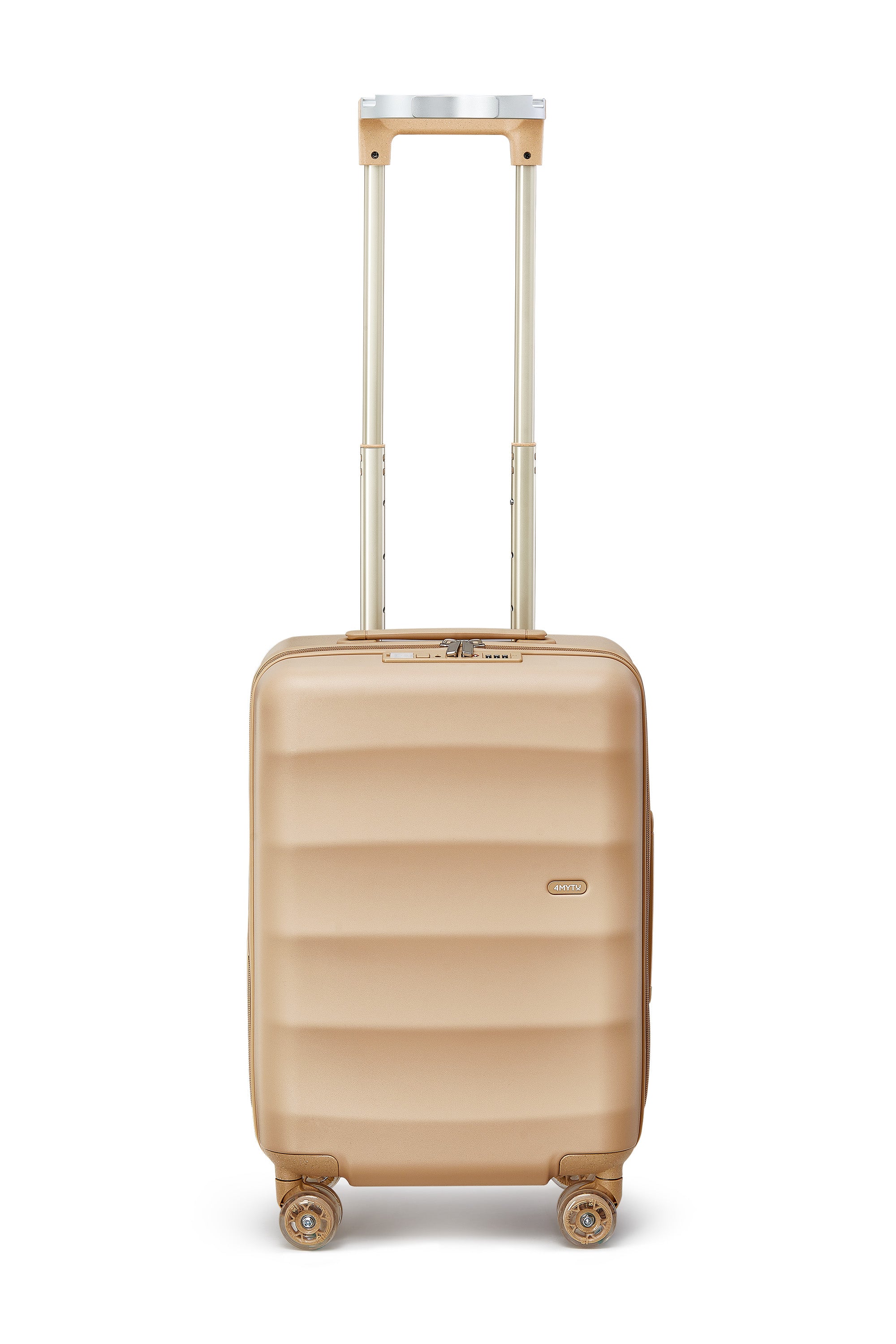 Sandstorm 4MYTU carry-on suitcase with durable exterior and smooth wheels for easy travel.